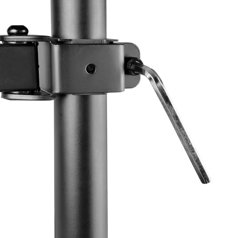 StarTech.com A2-LAPTOP-DESK-MOUNT brazo de monitor ajustable con bandeja VESA para portátil, para portátil de hasta 4,5 kg (9,9 lb) y una sola pantalla, montaje con abrazadera en C o pasacables, acero/plástico, negro