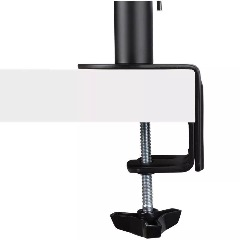 StarTech.com A2-LAPTOP-DESK-MOUNT brazo de monitor ajustable con bandeja VESA para portátil, para portátil de hasta 4,5 kg (9,9 lb) y una sola pantalla, montaje con abrazadera en C o pasacables, acero/plástico, negro