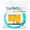 StarTech.com A50FBLCLC5 cable de conexión de fibra óptica multimodo OM3, LC/UPC a LC/UPC, 5 m (16,4 ft), dúplex 50/125µm Zipcord, 10Gb/100G, LSZH, aguamarina