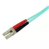 Cable de fibra óptica multimodo OM3 LC/UPC a SC/UPC de 1 m (3 ft) StarTech.com, cable zipcord full duplex 50/125 µm, 100G, baja atenuación de inserción, cable jumper de fibra óptica LSZH