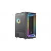 Aerocool Interstellar-G-BK-v1 caja de PC Midi Tower, ATX/Micro-ATX/Mini-ITX, ARGB, cristal templado, negra