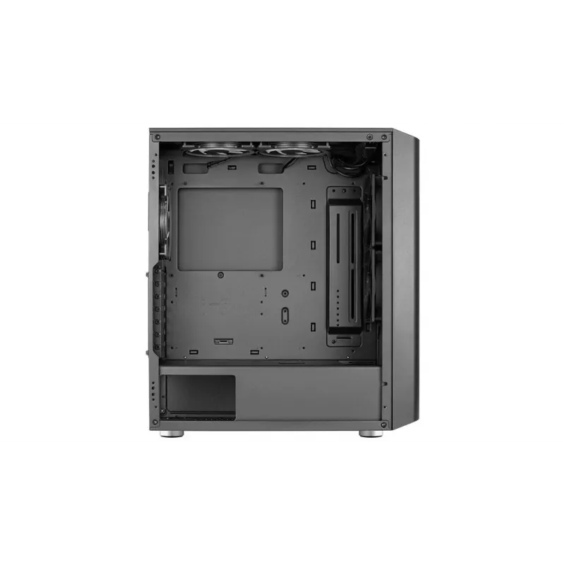 Aerocool Interstellar-G-BK-v1 caja de PC Midi Tower, ATX/Micro-ATX/Mini-ITX, ARGB, cristal templado, negra