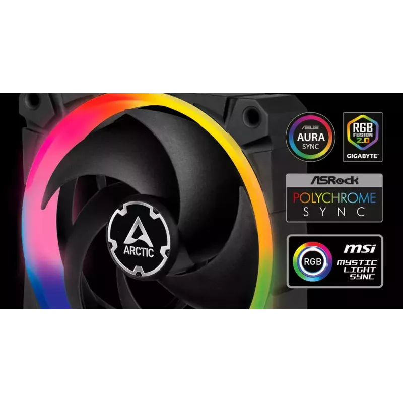 ARCTIC BioniX P120 A-RGB ventilador de 120 mm optimizado para presión con A-RGB