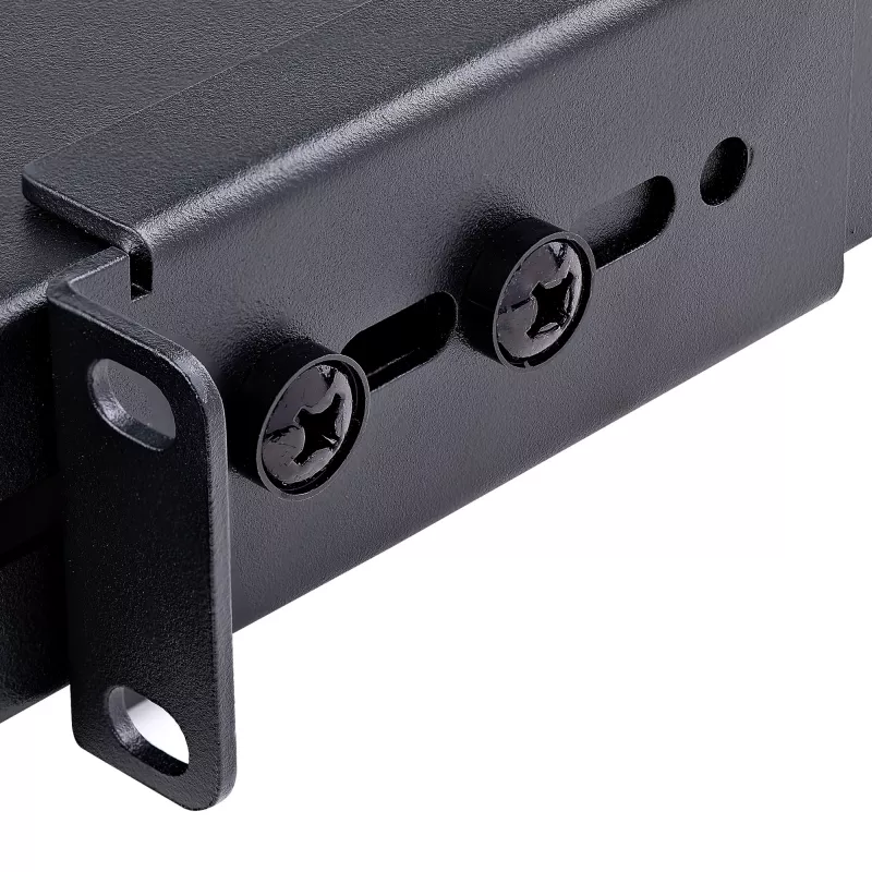 StarTech.com ADJSHELFHDV bandeja 1U ajustable ventilada para rack de servidor, para uso intensivo, 150 kg, profundidad de montaje ajustable 49,5–97,4 cm (19,5–38 pulgadas), 19 pulgadas, negra