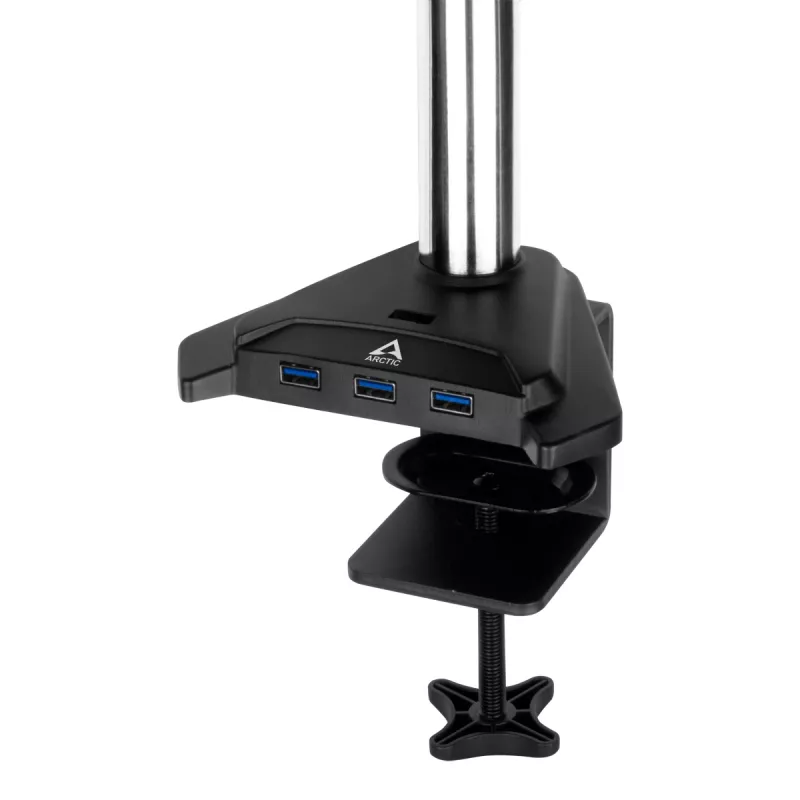 ARCTIC Z2-3D Gen 3 soporte de mesa brazo doble para monitor con pistón de gas, abrazadera, 8 kg, 73,7 cm (29 pulgadas), 86,4 cm (34 pulgadas), 100 x 100 mm, negro