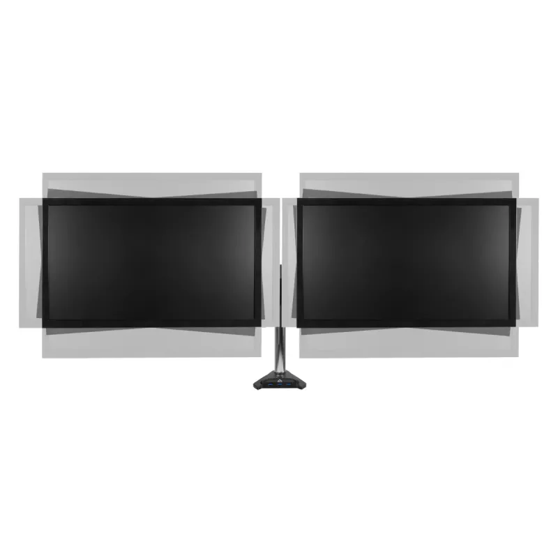 ARCTIC Z2-3D Gen 3 soporte de mesa brazo doble para monitor con pistón de gas, abrazadera, 8 kg, 73,7 cm (29 pulgadas), 86,4 cm (34 pulgadas), 100 x 100 mm, negro