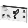 Soporte de mesa para monitor con pistón de gas Arctic X1-3D — para pantallas de hasta 43 pulgadas / 10 kg, VESA 75x75–100x100, negro