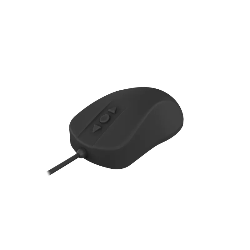 Ratón médico Contour Design Active Key Contour ClassicClean IP68 de 5 botones con cable negro PMH1