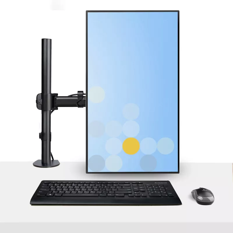 StarTech.com A-LAPTOP-DESK-MOUNT soporte de escritorio para monitor y portátil, para pantallas de hasta 34 pulgadas (8 kg / 17,6 lb) y portátiles (4,5 kg / 9,9 lb), brazo articulado con bandeja VESA para portátil, montaje con abrazadera