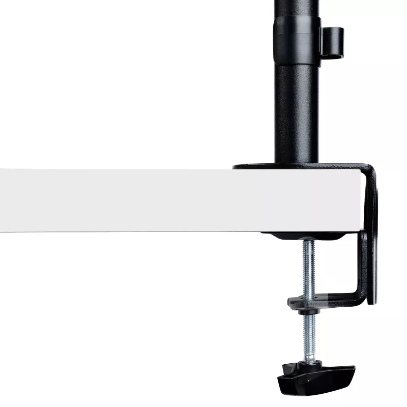 StarTech.com A-LAPTOP-DESK-MOUNT soporte de escritorio para monitor y portátil, para pantallas de hasta 34 pulgadas (8 kg / 17,6 lb) y portátiles (4,5 kg / 9,9 lb), brazo articulado con bandeja VESA para portátil, montaje con abrazadera