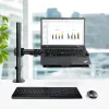 StarTech.com A-LAPTOP-DESK-MOUNT soporte de escritorio para monitor y portátil, para pantallas de hasta 34 pulgadas (8 kg / 17,6 lb) y portátiles (4,5 kg / 9,9 lb), brazo articulado con bandeja VESA para portátil, montaje con abrazadera