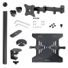 StarTech.com A-LAPTOP-DESK-MOUNT soporte de escritorio para monitor y portátil, para pantallas de hasta 34 pulgadas (8 kg / 17,6 lb) y portátiles (4,5 kg / 9,9 lb), brazo articulado con bandeja VESA para portátil, montaje con abrazadera