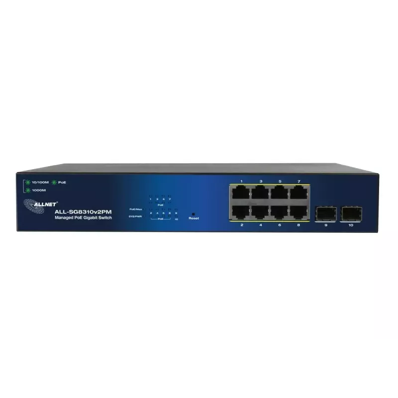 Switch gestionado ALLNET 209904 Gigabit Ethernet 8 puertos PoE