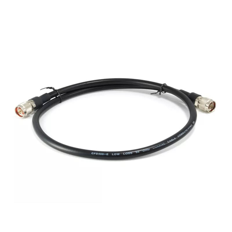 LevelOne Cable de antena de 1m, CFD-400, conector N macho a conector N macho, interior/exterior