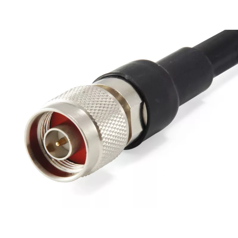 LevelOne Cable de antena de 1m, CFD-400, conector N macho a conector N macho, interior/exterior