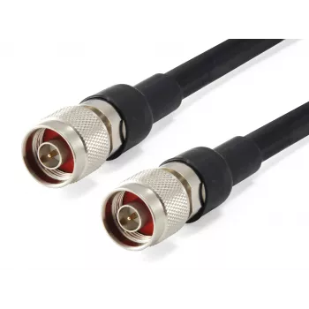 LevelOne Cable de antena de 5m, CFD-400, conector N macho a conector N macho, interior/exterior