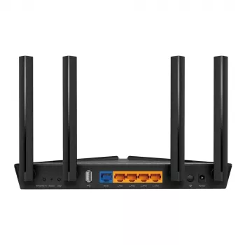 Router TP-LINK Dual-Band Wi-Fi 6 Archer AX20 802.11ax, 574+1201 Mbit/s, 10/100/1000 Mbit/s, puertos Ethernet LAN (RJ-45) 4, número de antenas 4