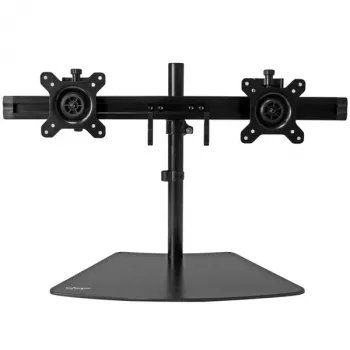 Soporte StarTech.com para doble monitor – horizontal – negro, de pie, 8 kg, 61 cm (24