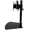 Soporte StarTech.com para doble monitor – horizontal – negro, de pie, 8 kg, 61 cm (24