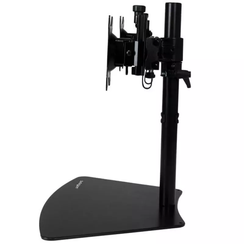 Soporte StarTech.com para doble monitor – horizontal – negro, de pie, 8 kg, 61 cm (24