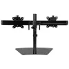 Soporte StarTech.com para doble monitor – horizontal – negro, de pie, 8 kg, 61 cm (24