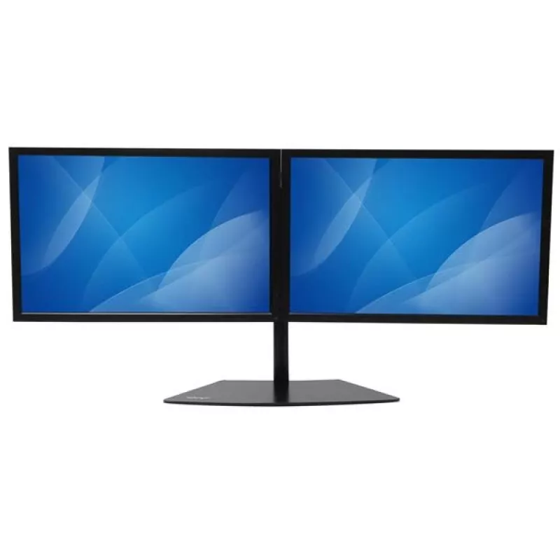 Soporte StarTech.com para doble monitor – horizontal – negro, de pie, 8 kg, 61 cm (24