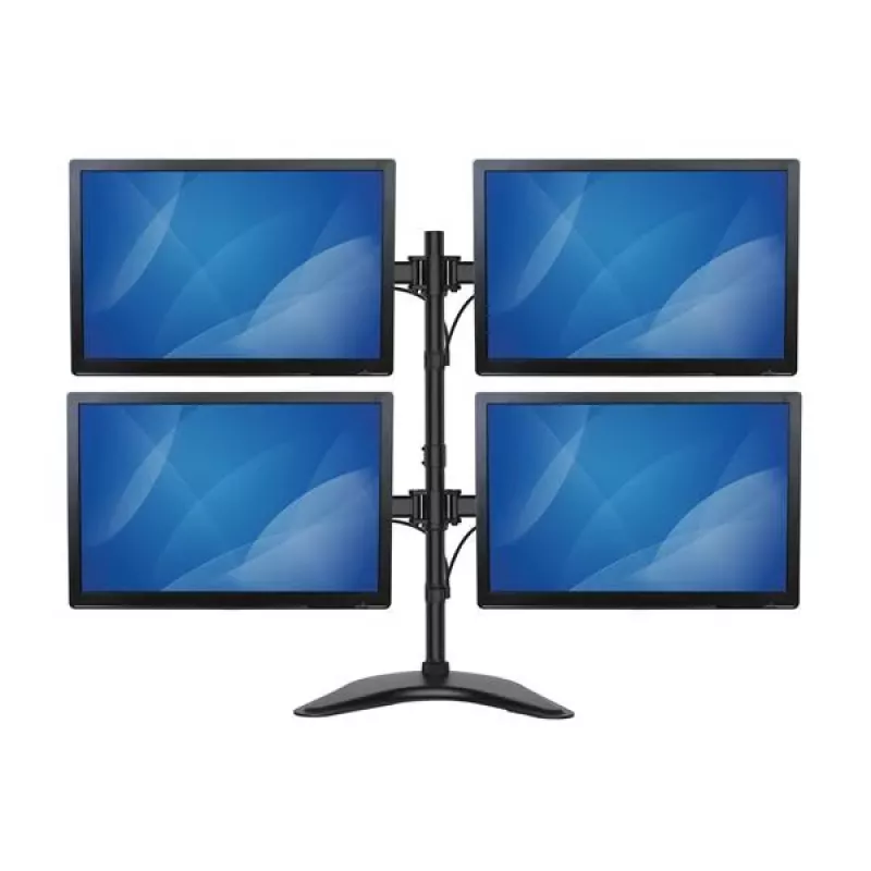Base de sobremesa StarTech.com para cuatro monitores – articulada, de pie, 8 kg, 33 cm (13