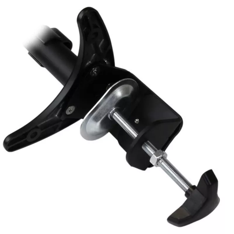 StarTech.com ARMDUAL soporte articulado para dos monitores, montaje en escritorio/pasacables, altura regulable, gestión de cables, 12-24 pulgadas, VESA 75x75/100x100, negro