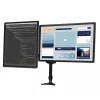 StarTech.com ARMDUAL soporte articulado para dos monitores, montaje en escritorio/pasacables, altura regulable, gestión de cables, 12-24 pulgadas, VESA 75x75/100x100, negro