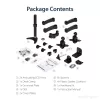 StarTech.com ARMDUAL soporte articulado para dos monitores, montaje en escritorio/pasacables, altura regulable, gestión de cables, 12-24 pulgadas, VESA 75x75/100x100, negro