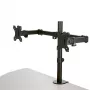 Brazo de sobremesa StarTech.com para doble monitor - abrazadera de escritorio / montaje VESA por ojal para pantallas de hasta 32 inch - brazo de monitor articulado ergonómico - altura ajustable/inclinación/giro/rotación
