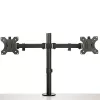 Brazo de sobremesa StarTech.com para doble monitor - abrazadera de escritorio / montaje VESA por ojal para pantallas de hasta 32 inch - brazo de monitor articulado ergonómico - altura ajustable/inclinación/giro/rotación