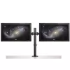 Brazo de sobremesa StarTech.com para doble monitor - abrazadera de escritorio / montaje VESA por ojal para pantallas de hasta 32 inch - brazo de monitor articulado ergonómico - altura ajustable/inclinación/giro/rotación
