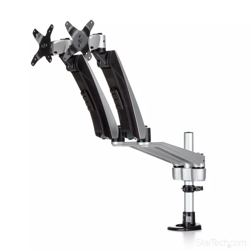 Brazo de sobremesa StarTech.com para doble monitor – totalmente articulado – premium