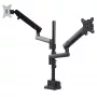 Soporte de sobremesa StarTech.com brazo para doble monitor, soporte de monitor totalmente articulado para 2 pantallas VESA de hasta 32