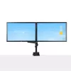 StarTech.com ARMDUALPIVOT soporte de escritorio para dos monitores, movimiento completo, para 2 monitores VESA de hasta 32 pulgadas (8 kg), brazos apilables verticalmente, altura regulable/giratorio, abrazadera/pasacables, negro