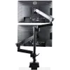 StarTech.com ARMDUALPIVOT soporte de escritorio para dos monitores, movimiento completo, para 2 monitores VESA de hasta 32 pulgadas (8 kg), brazos apilables verticalmente, altura regulable/giratorio, abrazadera/pasacables, negro