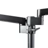 StarTech.com ARMDUALPIVOT soporte de escritorio para dos monitores, movimiento completo, para 2 monitores VESA de hasta 32 pulgadas (8 kg), brazos apilables verticalmente, altura regulable/giratorio, abrazadera/pasacables, negro
