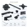 StarTech.com ARMDUALPIVOT soporte de escritorio para dos monitores, movimiento completo, para 2 monitores VESA de hasta 32 pulgadas (8 kg), brazos apilables verticalmente, altura regulable/giratorio, abrazadera/pasacables, negro
