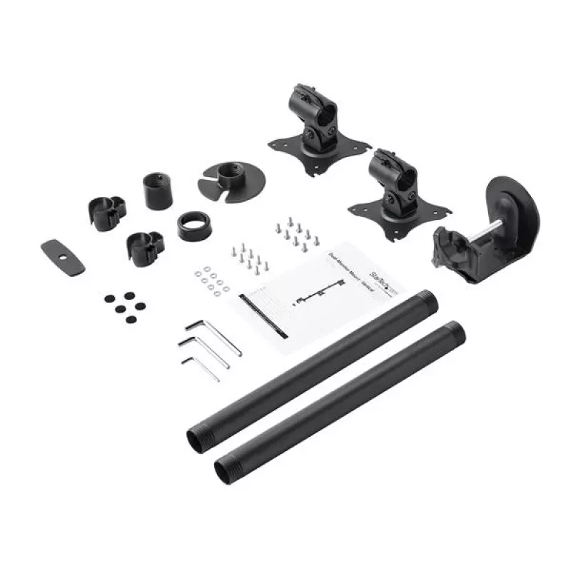 Soporte de sobremesa StarTech.com para doble monitor – vertical – acero
