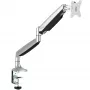 Soporte de monitor de sobremesa StarTech.com - soporte de monitor VESA ergonómico de alta capacidad - pantalla individual de 9 kg - totalmente articulado, altura ajustable, articulado - aluminio - abrazadera de mesa/pasacables de mesa - plata