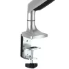 Soporte de monitor de sobremesa StarTech.com - soporte de monitor VESA ergonómico de alta capacidad - pantalla individual de 9 kg - totalmente articulado, altura ajustable, articulado - aluminio - abrazadera de mesa/pasacables de mesa - plata