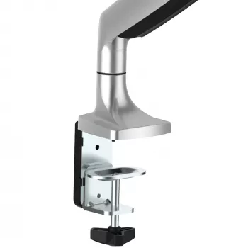 Soporte de monitor de sobremesa StarTech.com - soporte de monitor VESA ergonómico de alta capacidad - pantalla individual de 9 kg - totalmente articulado, altura ajustable, articulado - aluminio - abrazadera de mesa/pasacables de mesa - plata