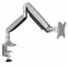 Soporte de monitor de sobremesa StarTech.com - soporte de monitor VESA ergonómico de alta capacidad - pantalla individual de 9 kg - totalmente articulado, altura ajustable, articulado - aluminio - abrazadera de mesa/pasacables de mesa - plata