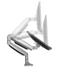 Soporte de monitor de sobremesa StarTech.com - soporte de monitor VESA ergonómico de alta capacidad - pantalla individual de 9 kg - totalmente articulado, altura ajustable, articulado - aluminio - abrazadera de mesa/pasacables de mesa - plata
