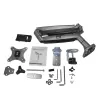 Soporte de monitor de sobremesa StarTech.com - soporte de monitor VESA ergonómico de alta capacidad - pantalla individual de 9 kg - totalmente articulado, altura ajustable, articulado - aluminio - abrazadera de mesa/pasacables de mesa - plata