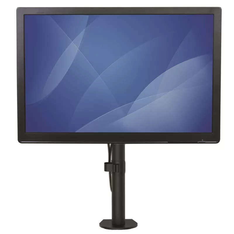 Soporte de sobremesa StarTech.com para monitor individual – montaje robusto en mástil para una pantalla, hasta 8 kg, compatible con VESA – soporte de monitor ergonómico de altura ajustable – abrazadera de mesa/pasacables de mesa