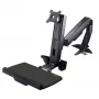 Brazo de monitor de pie-sentado StarTech.com – brazo ajustable de estación de trabajo de pie-sentado montado en escritorio para pantalla individual con montaje VESA de 34
