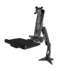 Brazo de monitor de pie-sentado StarTech.com – brazo ajustable de estación de trabajo de pie-sentado montado en escritorio para pantalla individual con montaje VESA de 34