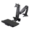 Brazo de monitor de pie-sentado StarTech.com – brazo ajustable de estación de trabajo de pie-sentado montado en escritorio para pantalla individual con montaje VESA de 34